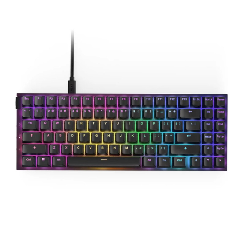 NZXT Function 2 MiniTKL RGB Wired Mechanical Gaming Keyboard - Matte Black - لوحة مفاتيح
